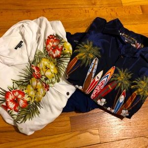 Lot of 3 Vacation/Hawaiian Shirts, Sized Large